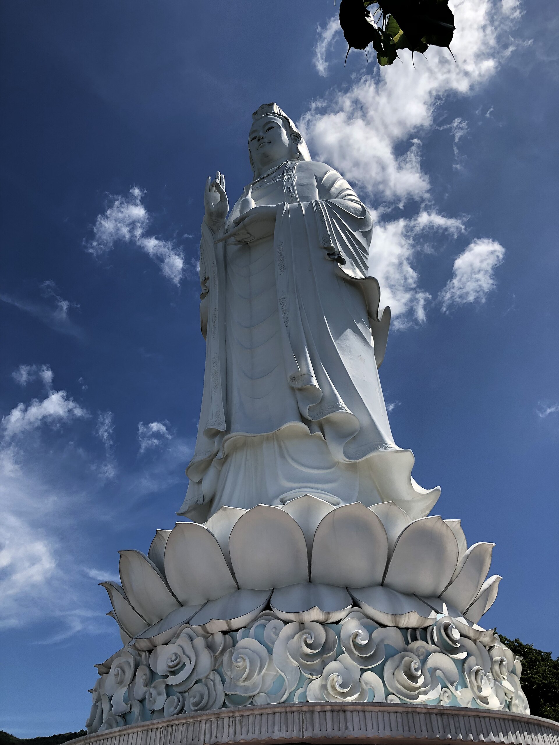 The 67-metre white Lady Buddha statue at Linh Ung Pagoda on the Son Tra peninsula